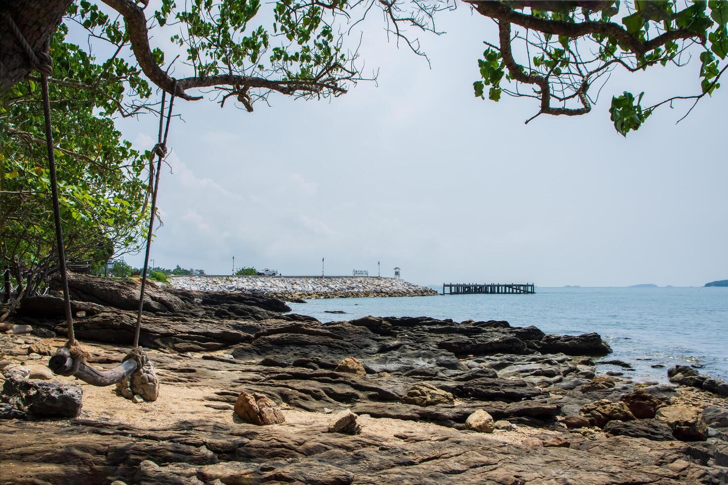 Rocks on the seashore photo