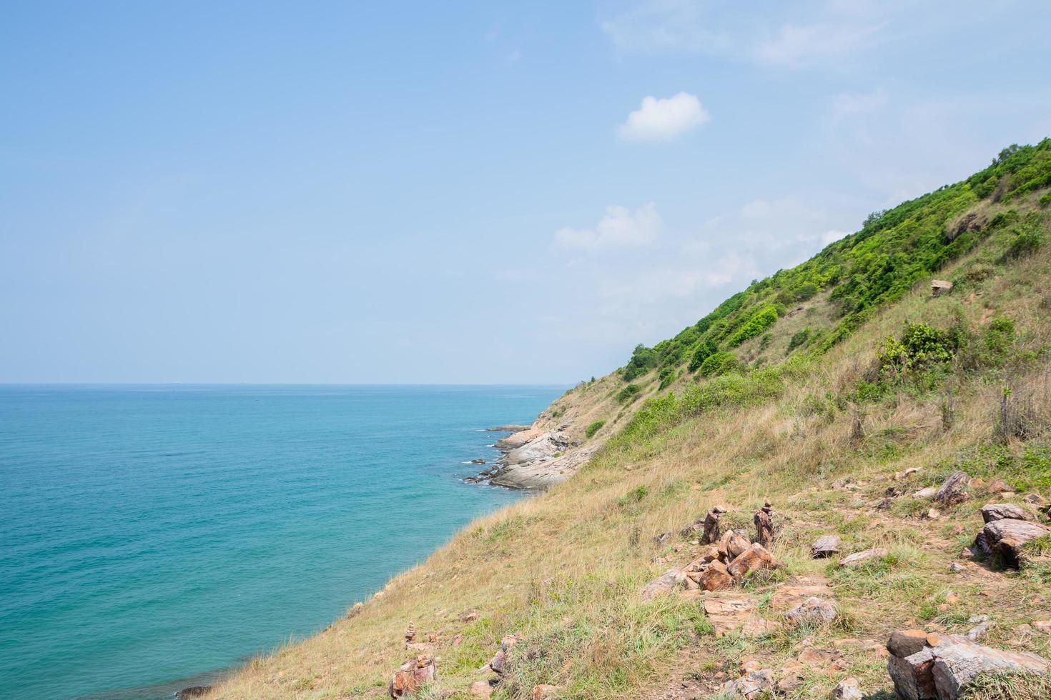 Scenic view of the sea in summer photo