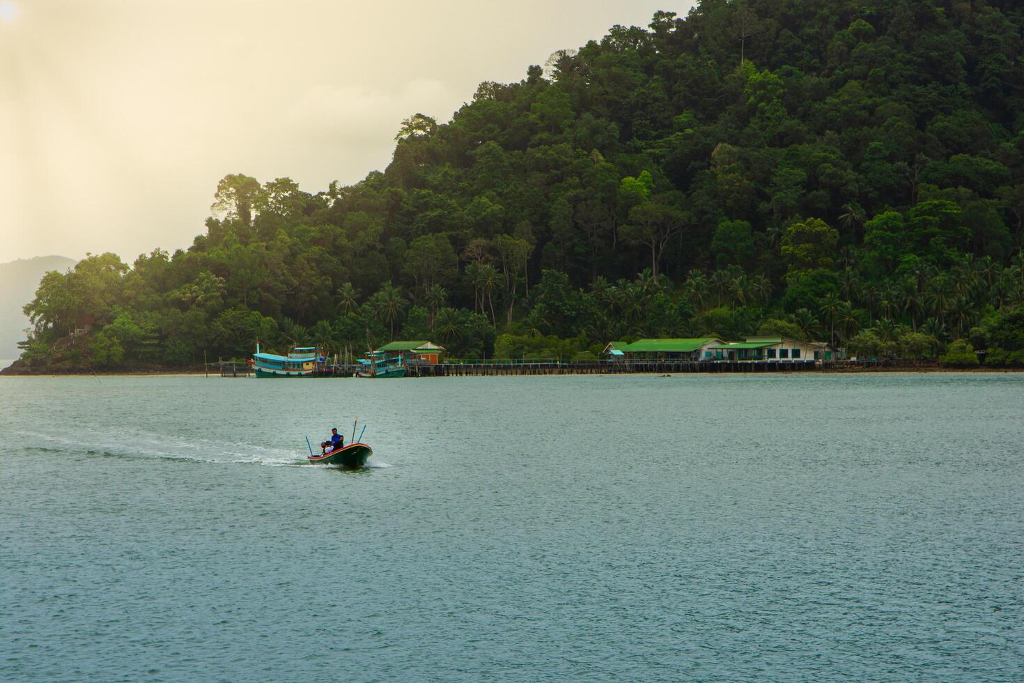 The sea at Koh Chang, Thailand photo