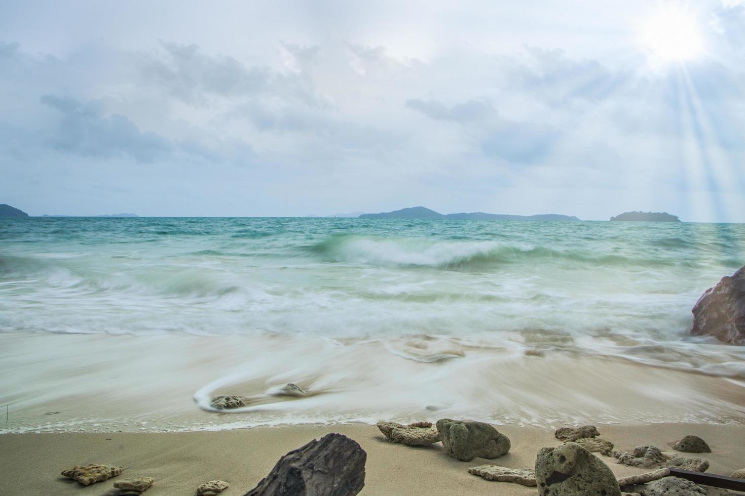 The sea at Koh Chang in Thailand photo