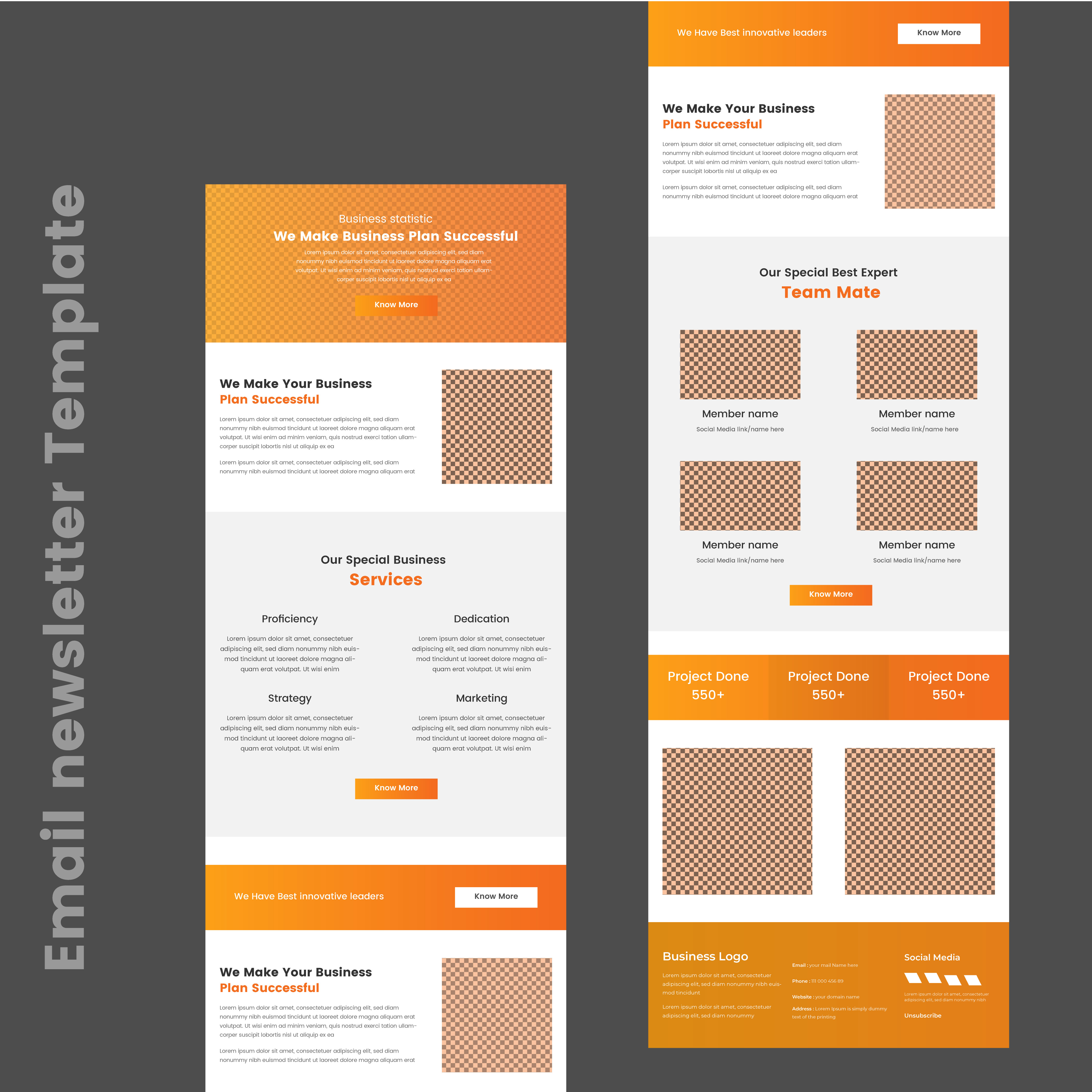 Multipurpose Business B2B Enewsletter Email Template 1864762 Vector Multipurpose Business B2B Enewsletter Email Template 1864762 Vector