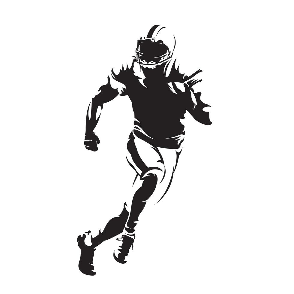 american football silhouette vector