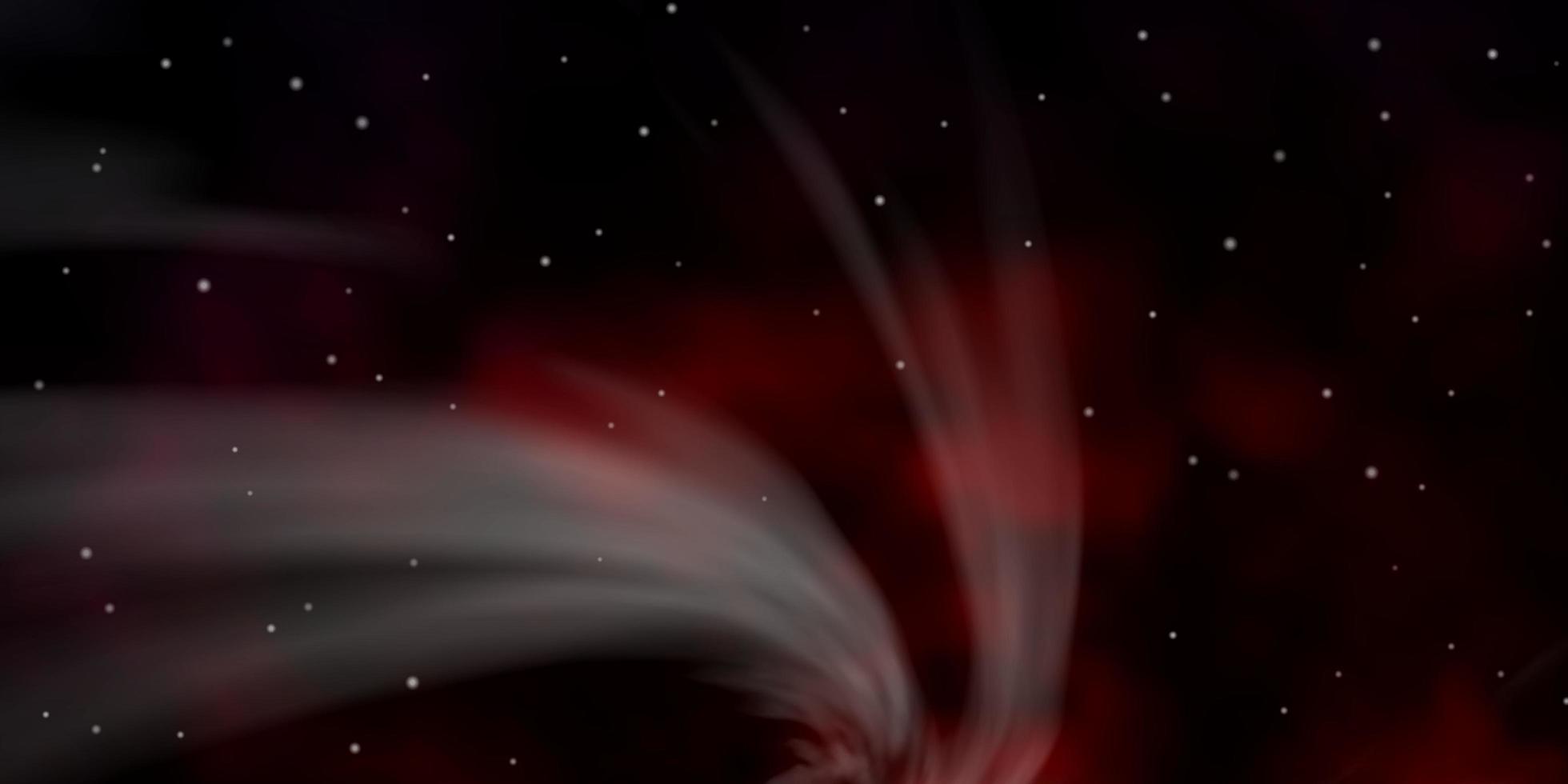 textura de vector rojo oscuro con hermosas estrellas