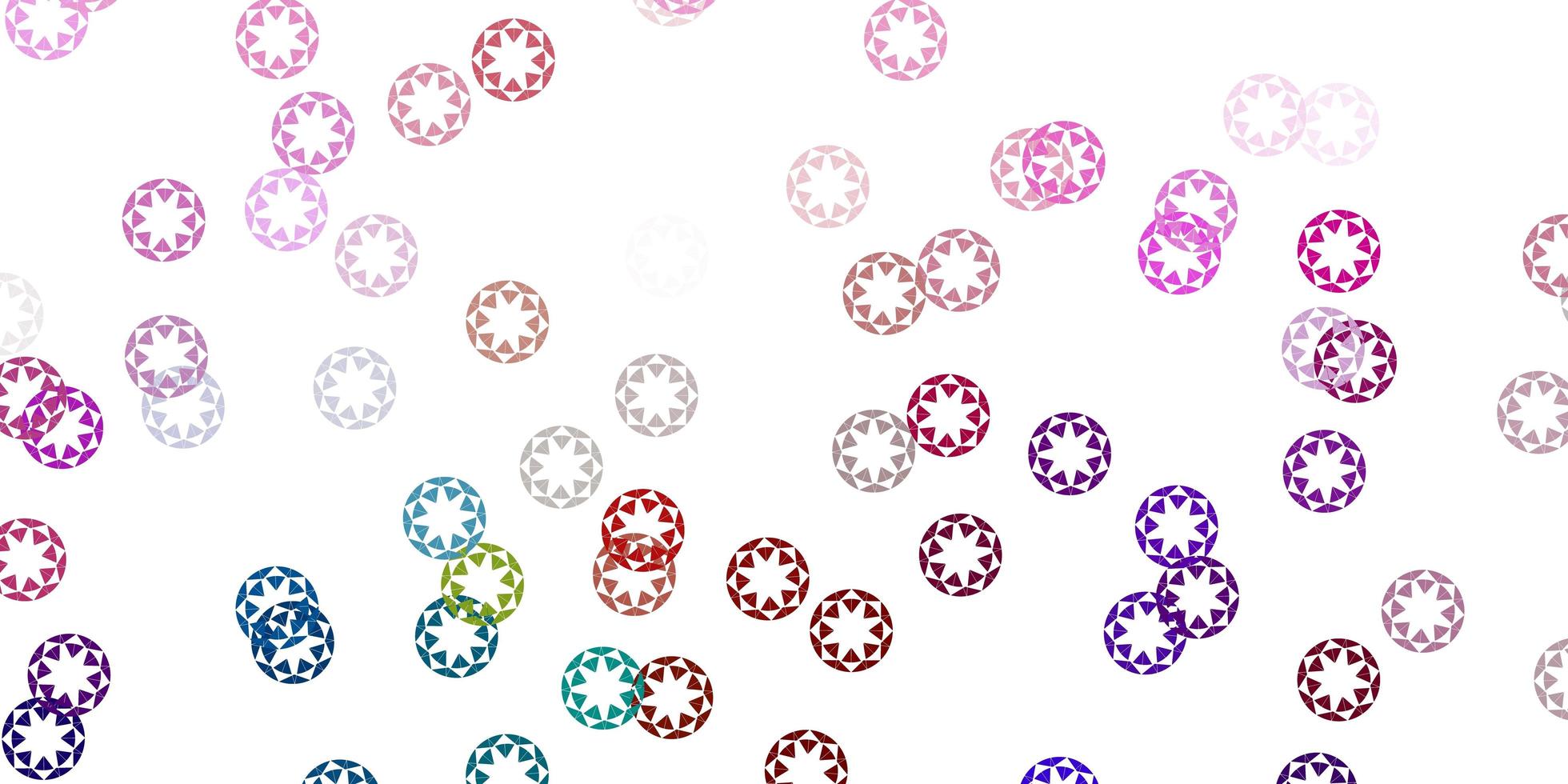 Light multicolor vector background with bubbles.