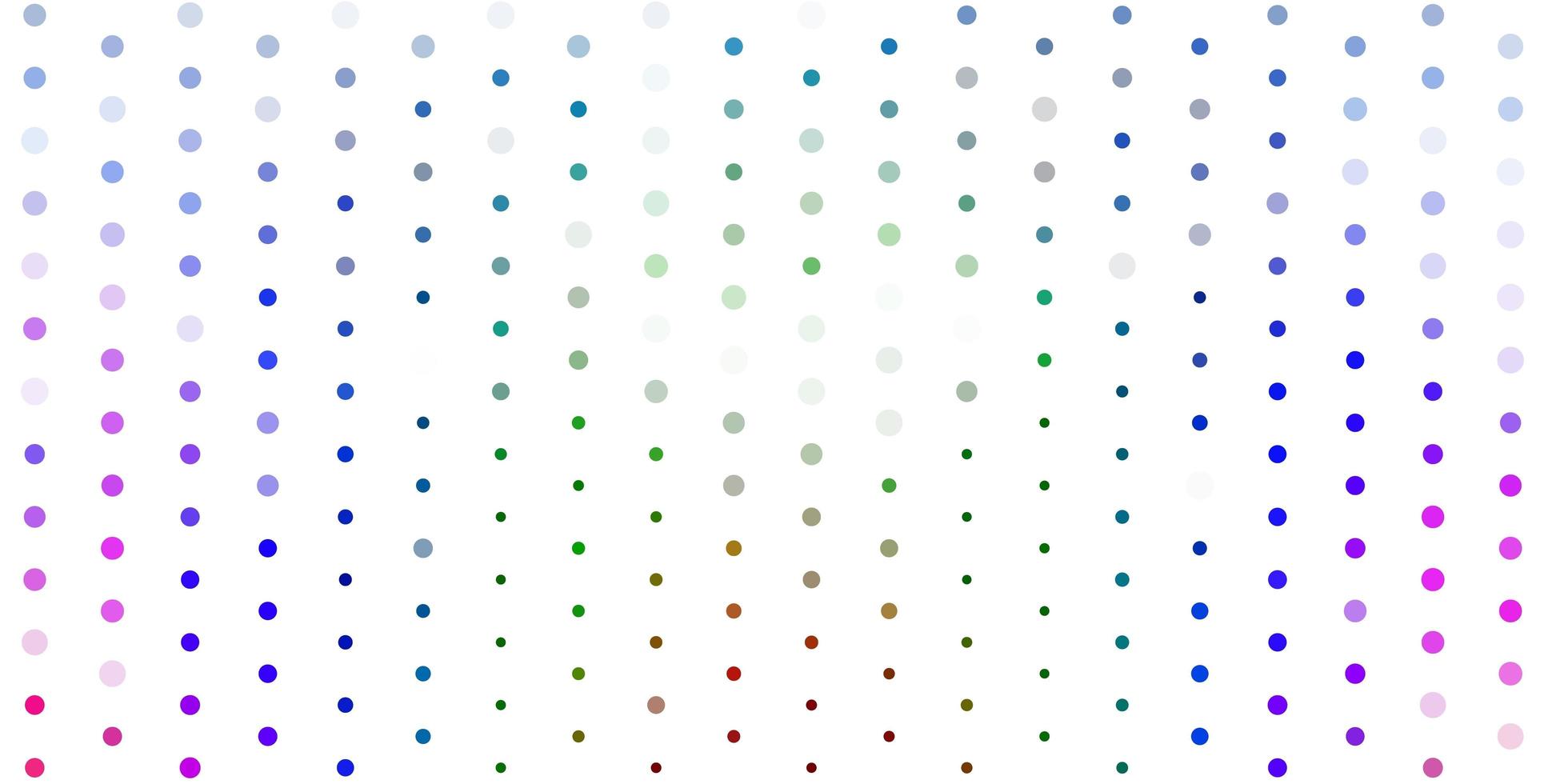 Light multicolor vector template with circles.