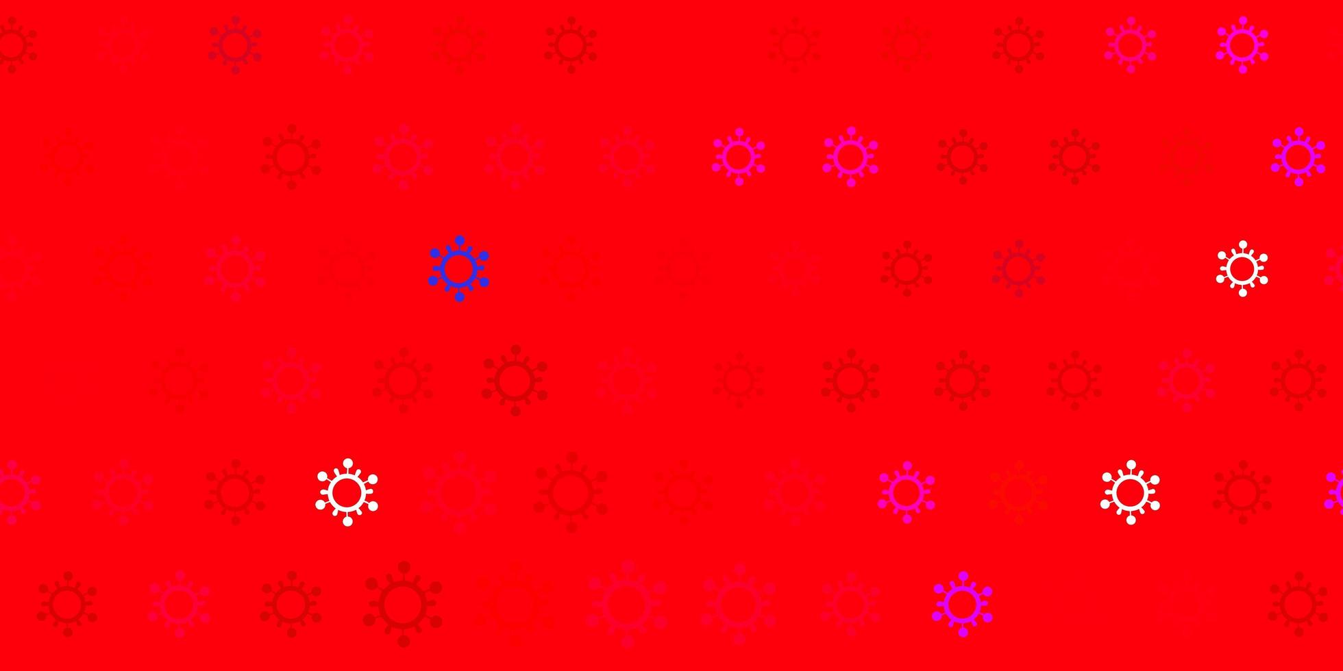 textura de vector rojo oscuro con símbolos de enfermedades.
