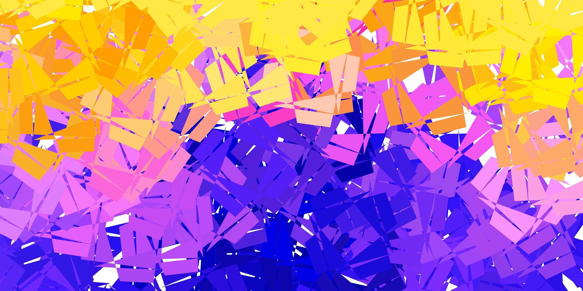 Dark blue, red vector triangle mosaic backdrop.