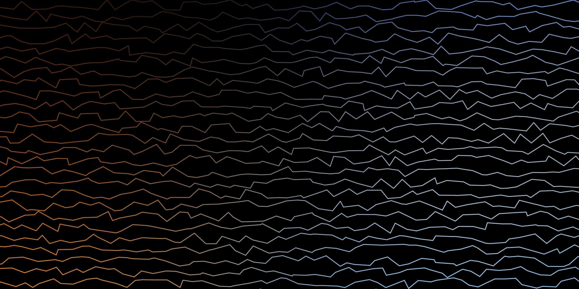 Dark Blue, Yellow vector pattern with lines.