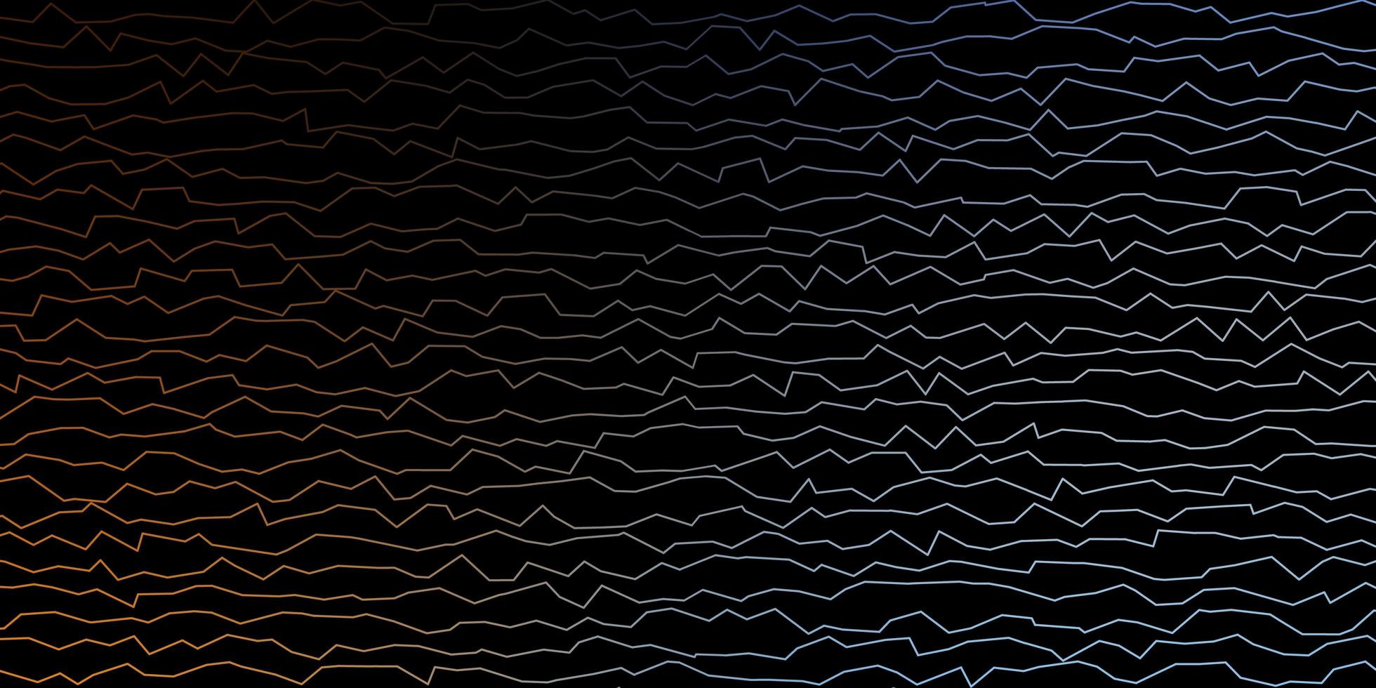 Dark Blue, Yellow vector pattern with lines.