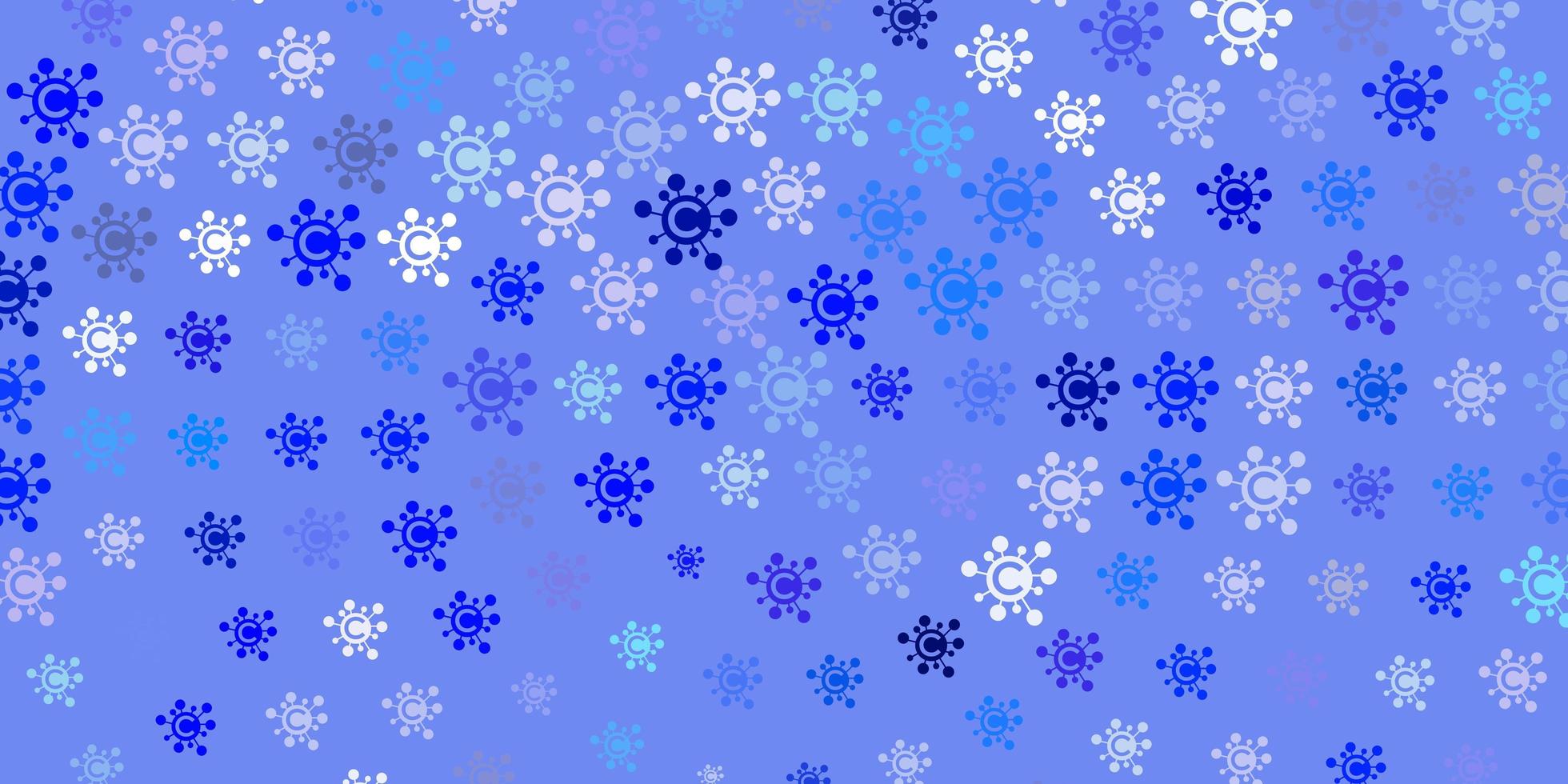 textura de vector azul claro con símbolos de enfermedades.