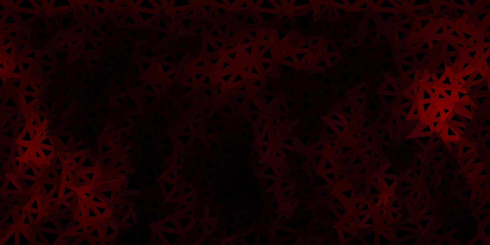 papel tapiz poligonal geométrico vector rojo oscuro.