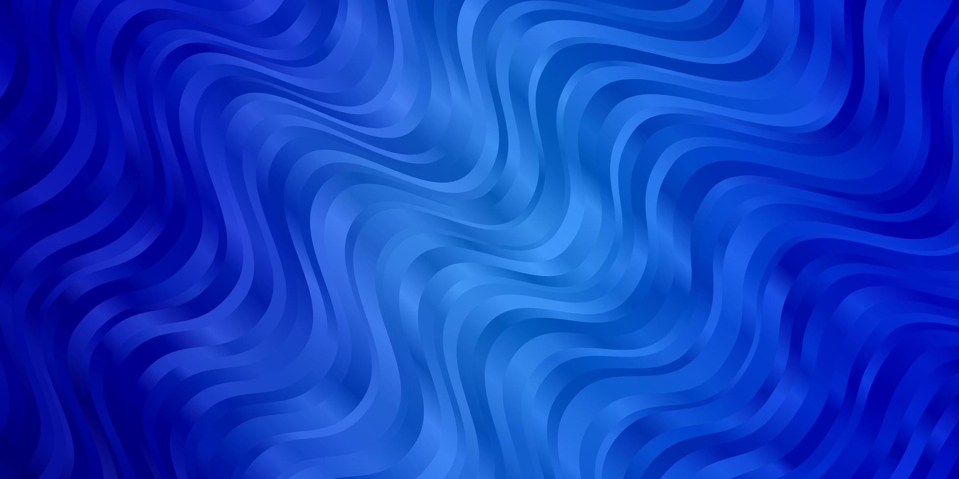 Fondo de vector azul claro con líneas curvas