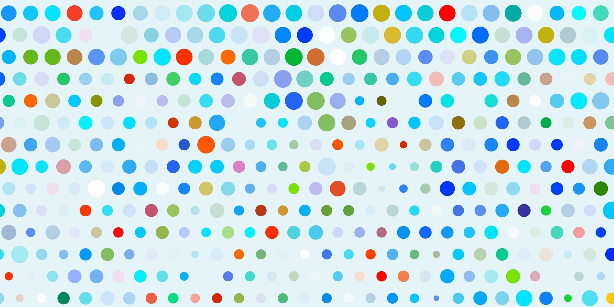 Light multicolor vector template with circles.