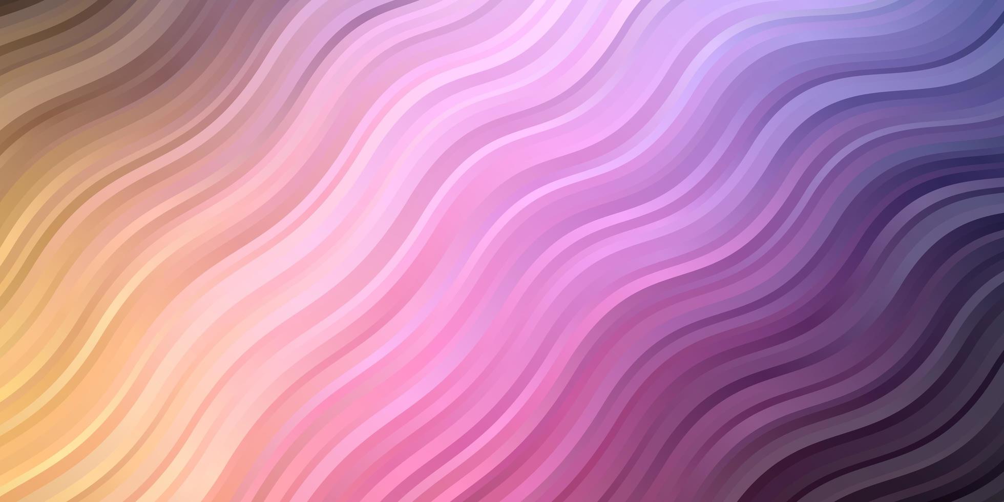 Dark Pink, Yellow vector texture with wry lines.