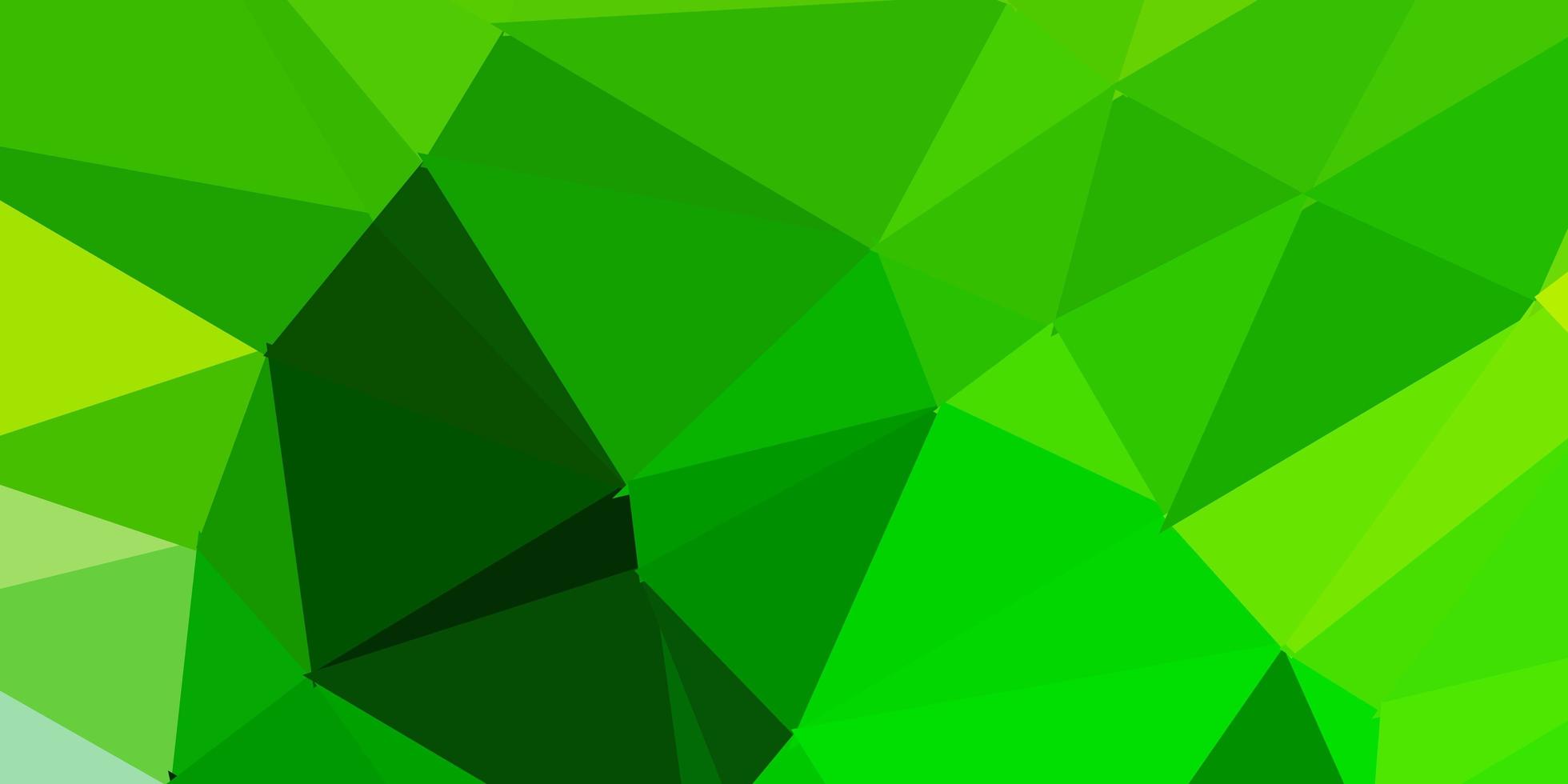 Light green, yellow vector gradient polygon layout.