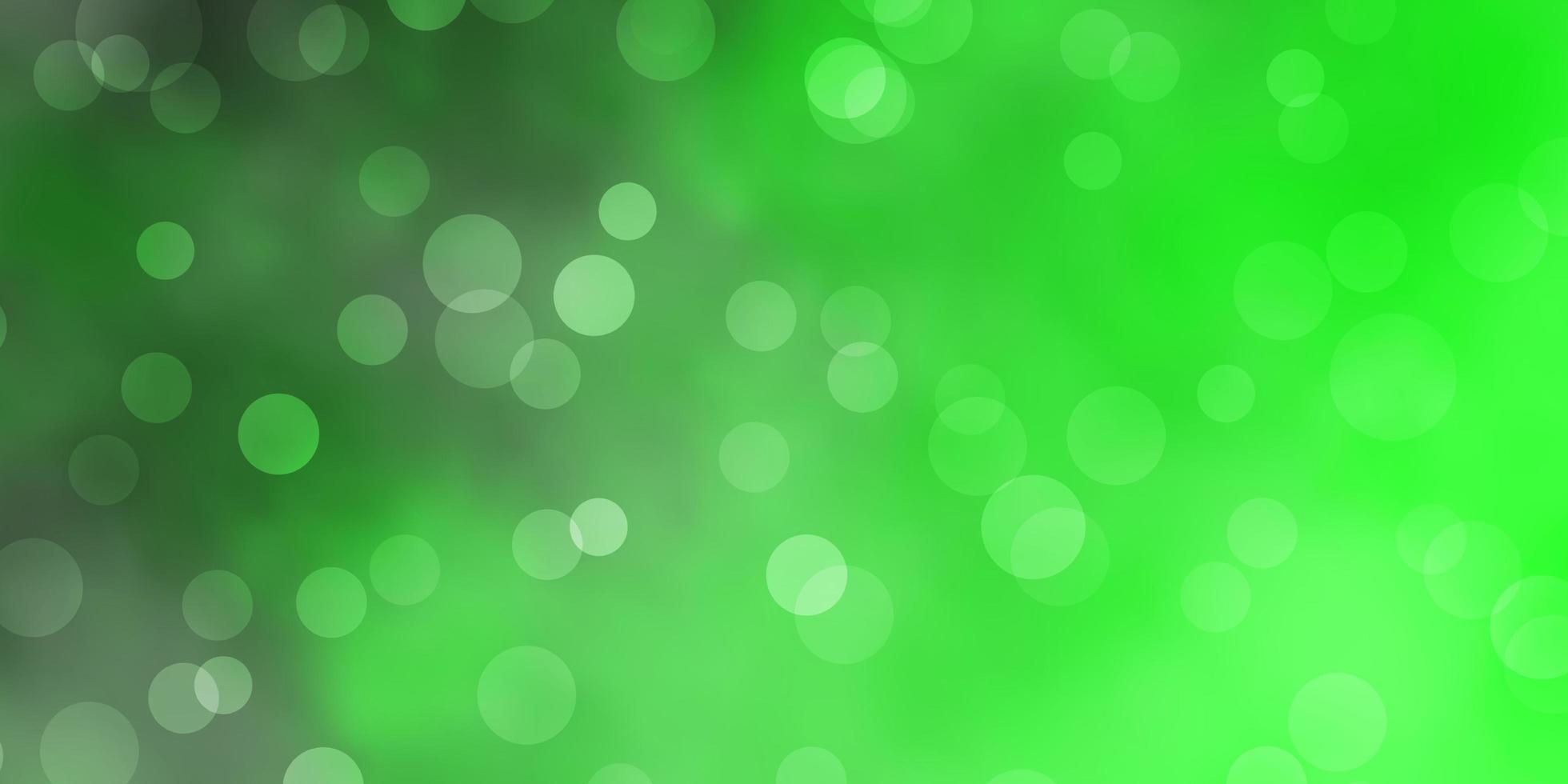 Light Green vector pattern with spheres