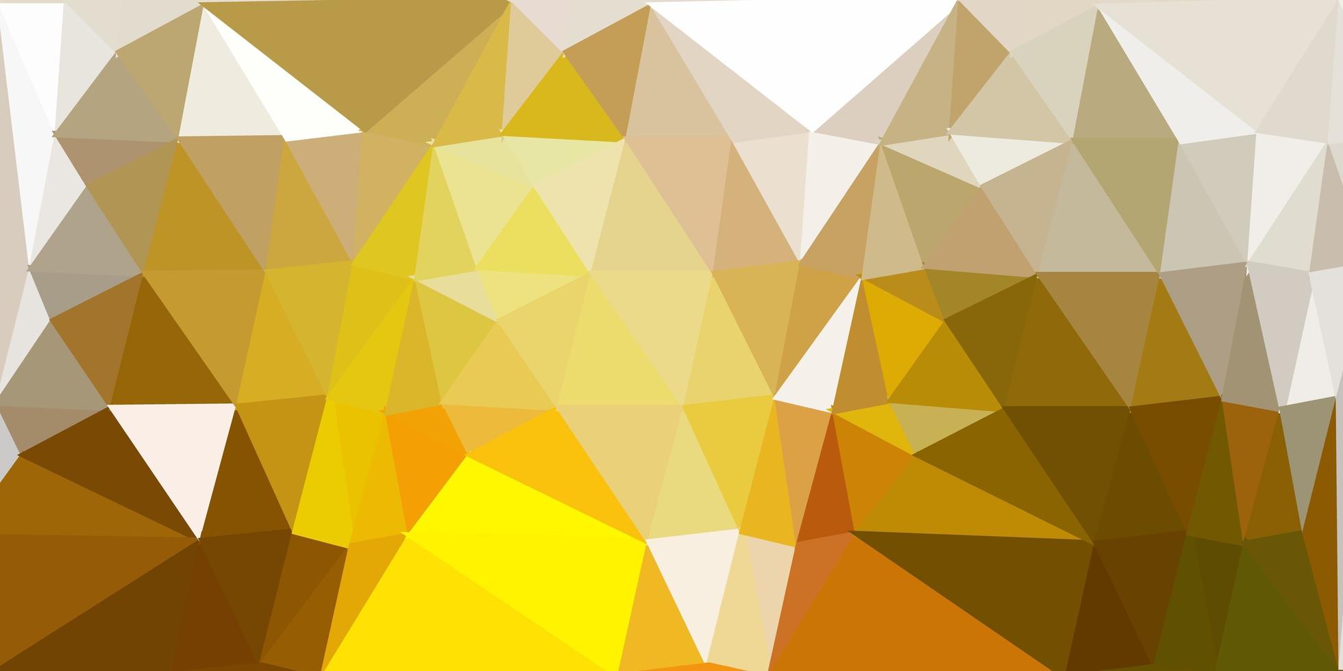 Dark green, yellow vector geometric polygonal layout.