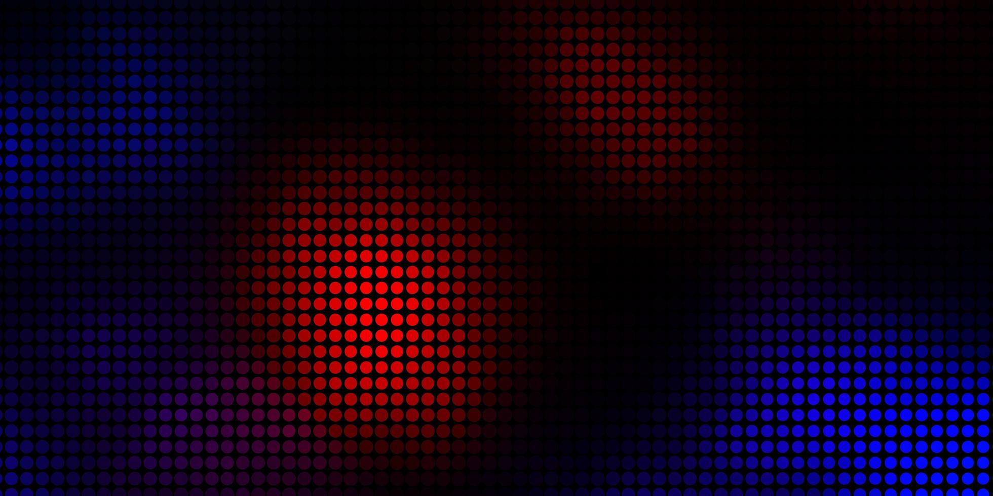 patrón de vector rojo oscuro con círculos
