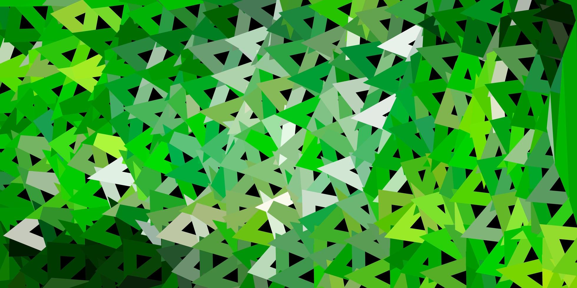 Light green, yellow vector polygonal background.