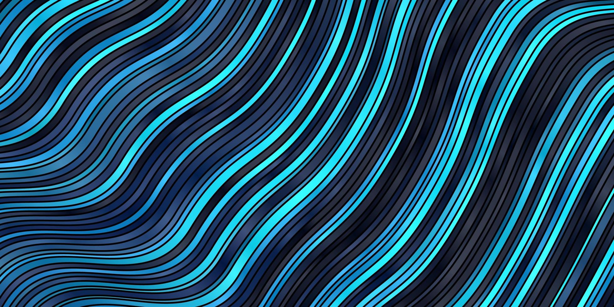 textura de vector azul oscuro con curvas