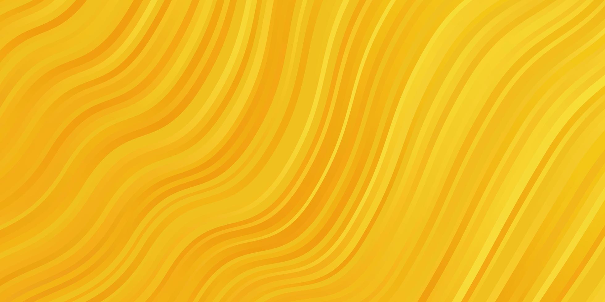 plantilla de vector de color amarillo oscuro con líneas.
