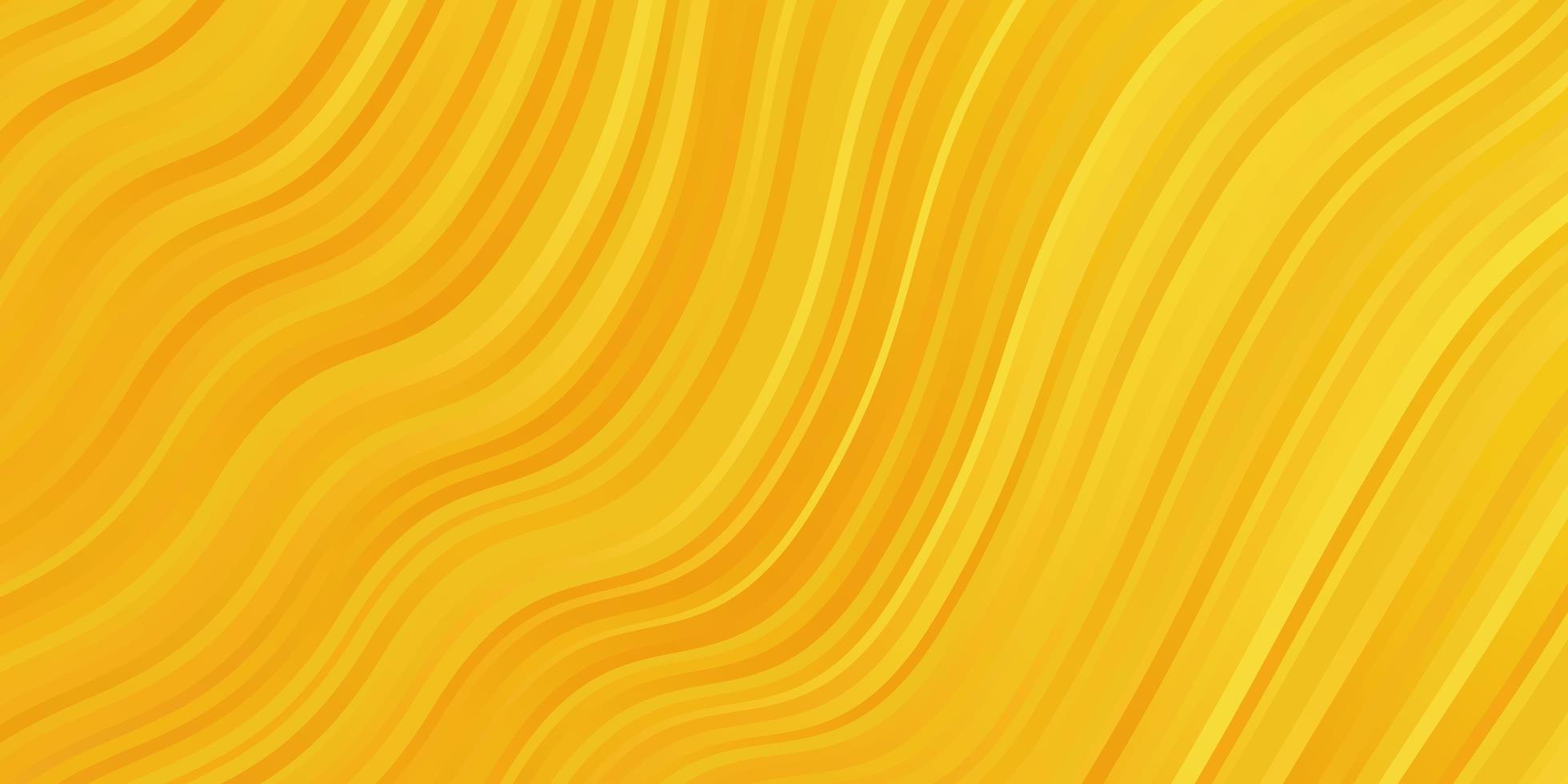 Dark Yellow vector template with lines.
