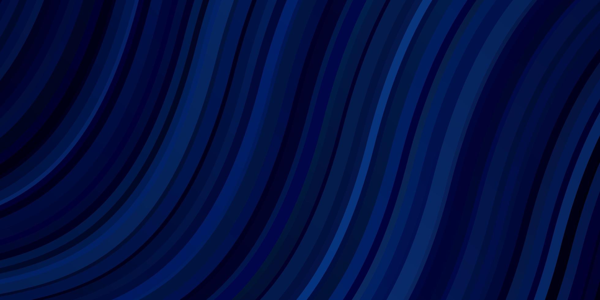 plantilla de vector azul claro con líneas torcidas.