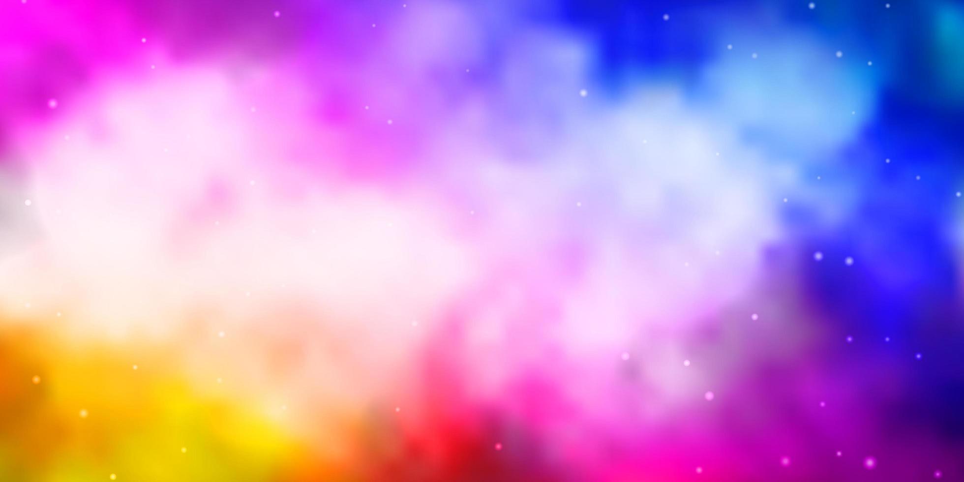 textura de vector de color rosa claro, azul con hermosas estrellas.