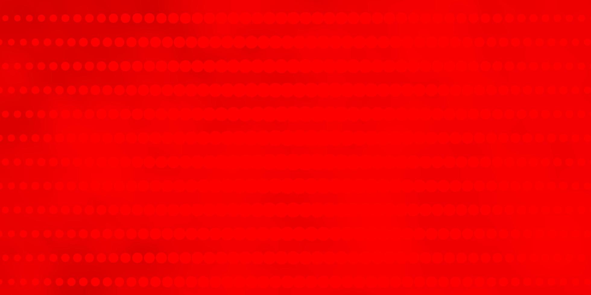 Fondo de vector rojo claro con círculos.