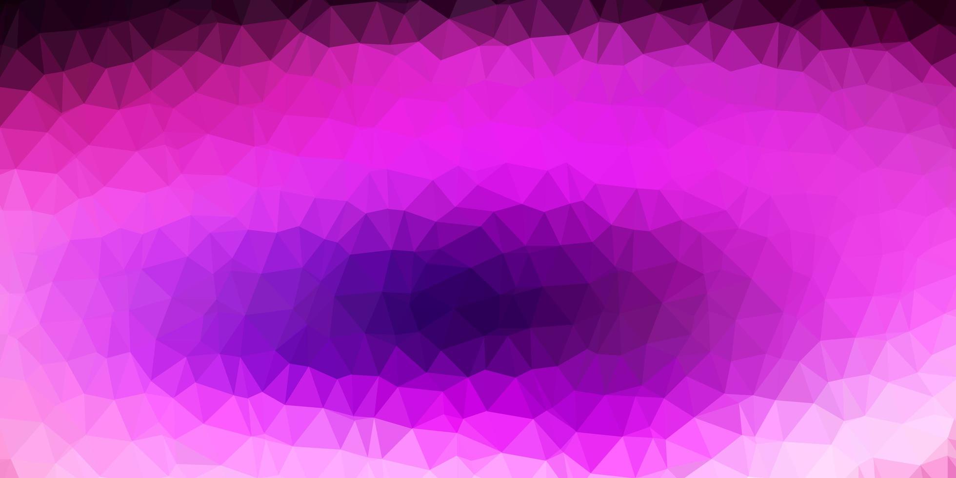 Dark purple, pink vector polygonal background.