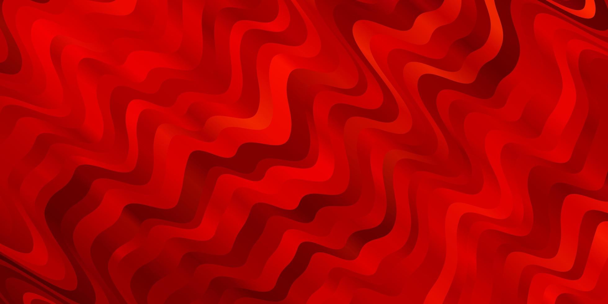 Telón de fondo de vector rojo oscuro con curvas.