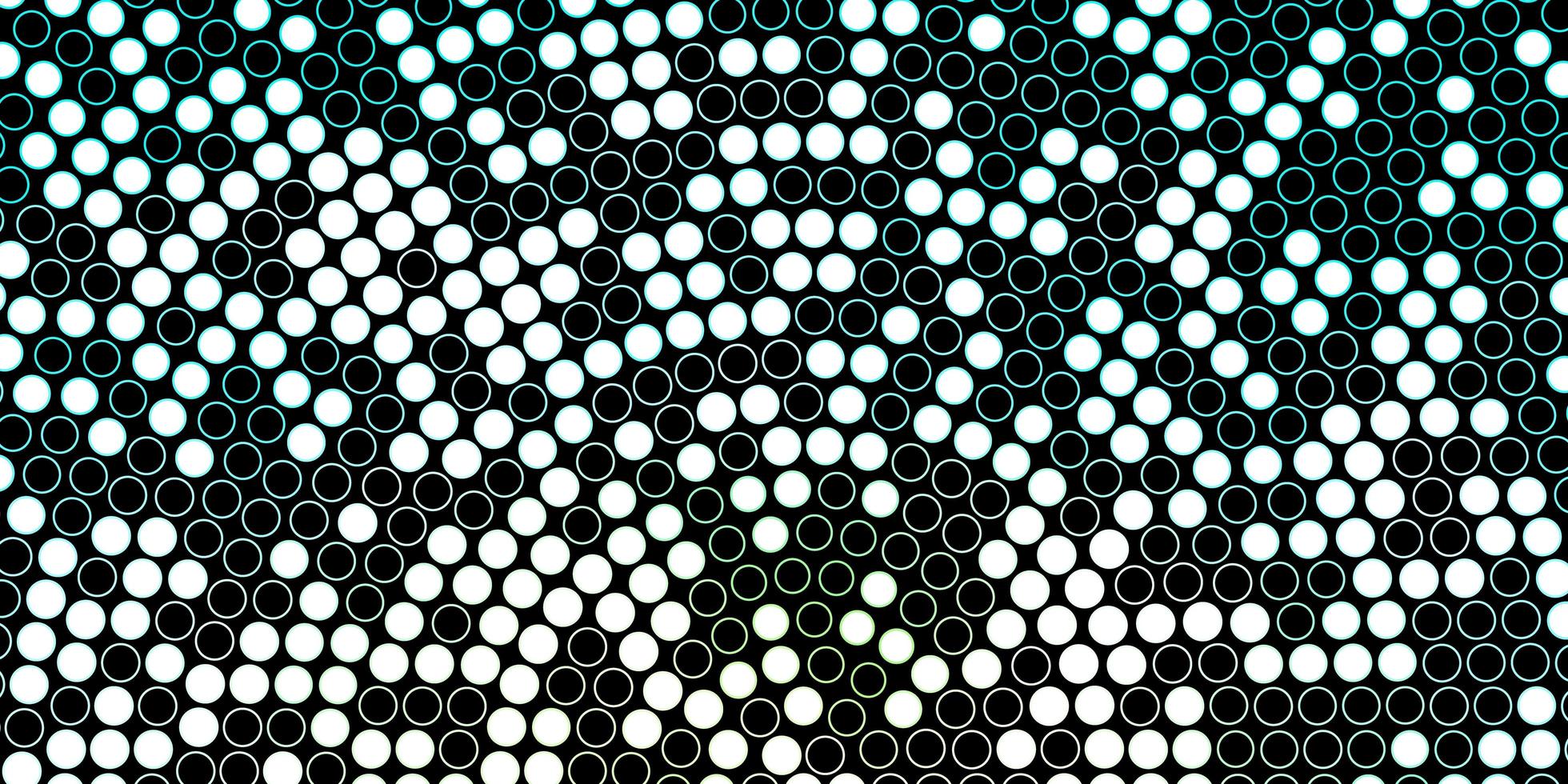 Dark BLUE vector background with circles.