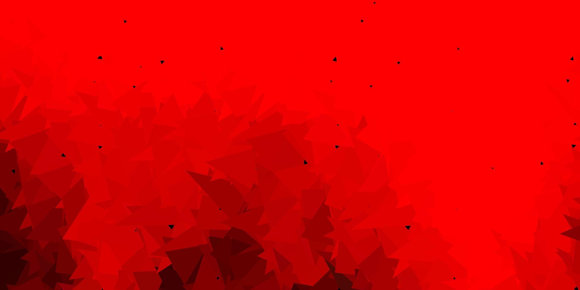 plantilla de triángulo abstracto vector rojo oscuro.