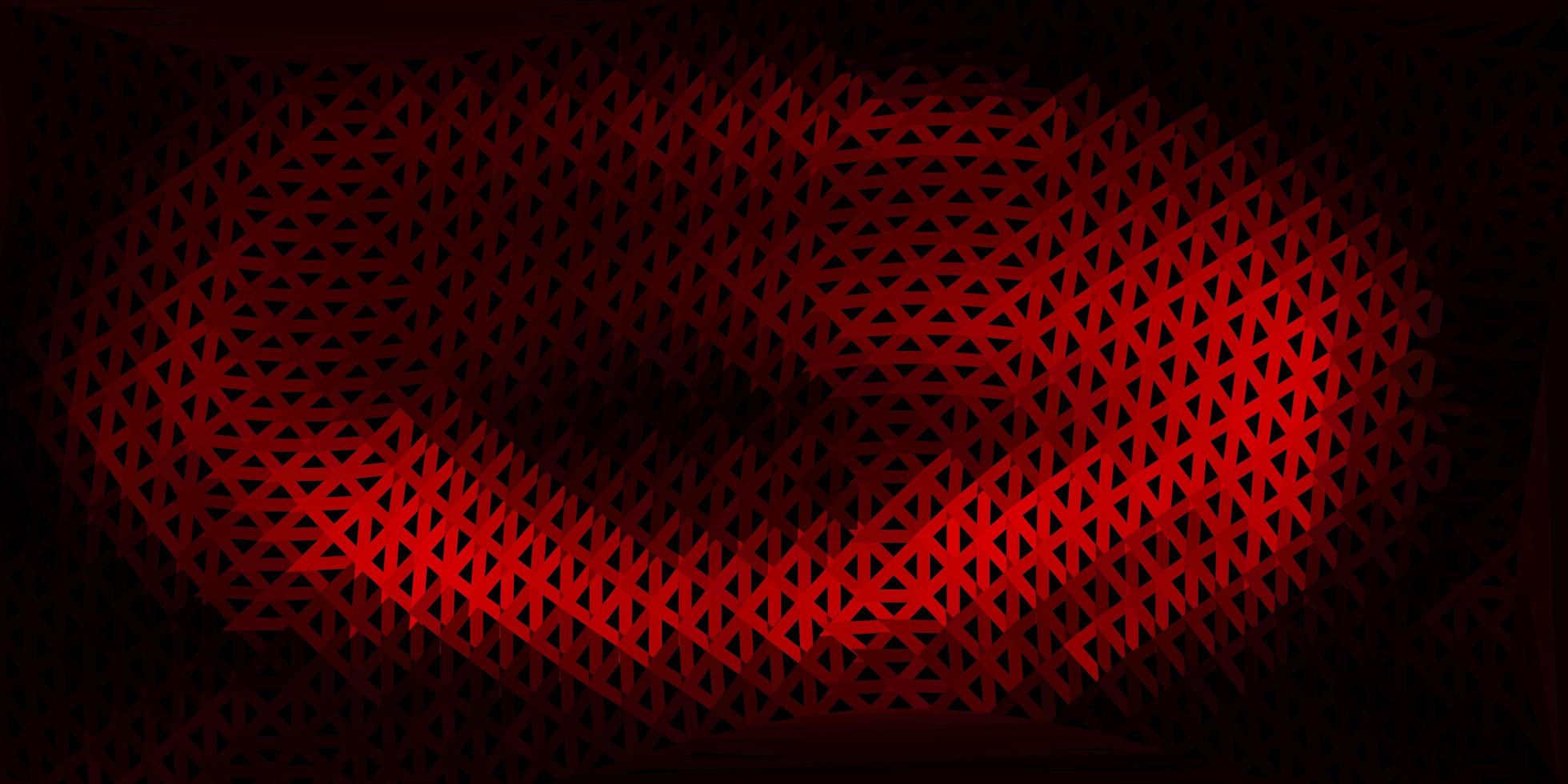 Dark red vector polygonal background.