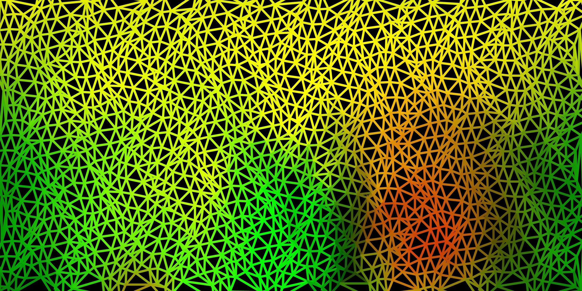 Light green, yellow vector abstract triangle texture.