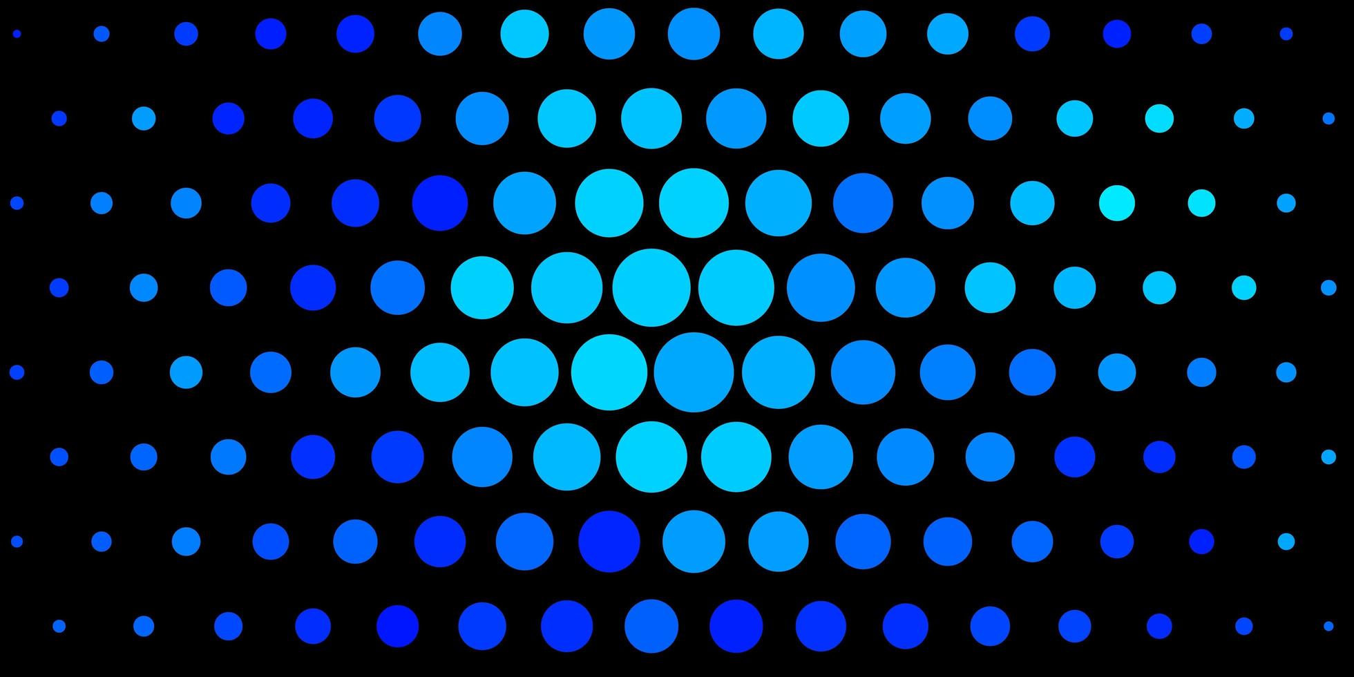 Dark BLUE vector pattern with circles.