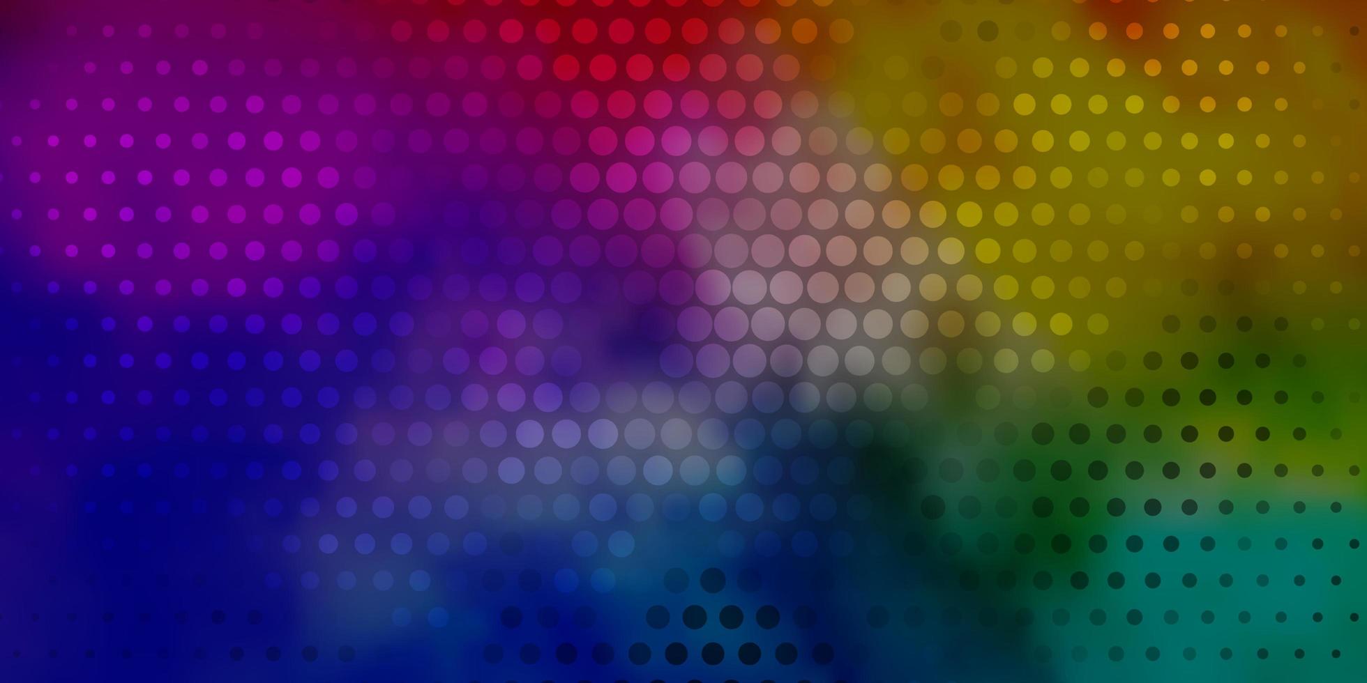 Light Multicolor vector background with bubbles.