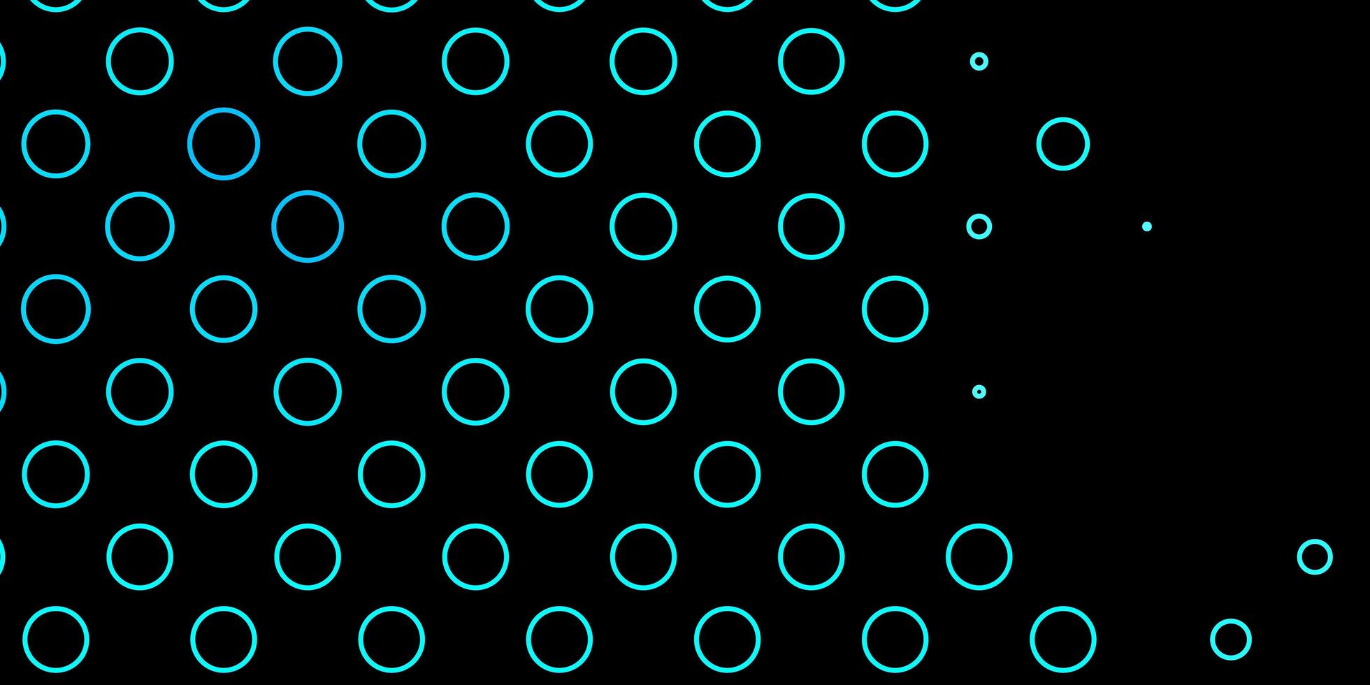 diseño de vector azul oscuro con círculos.
