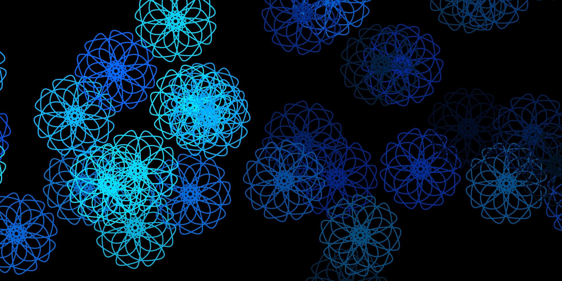 plantilla de vector azul oscuro con formas abstractas.