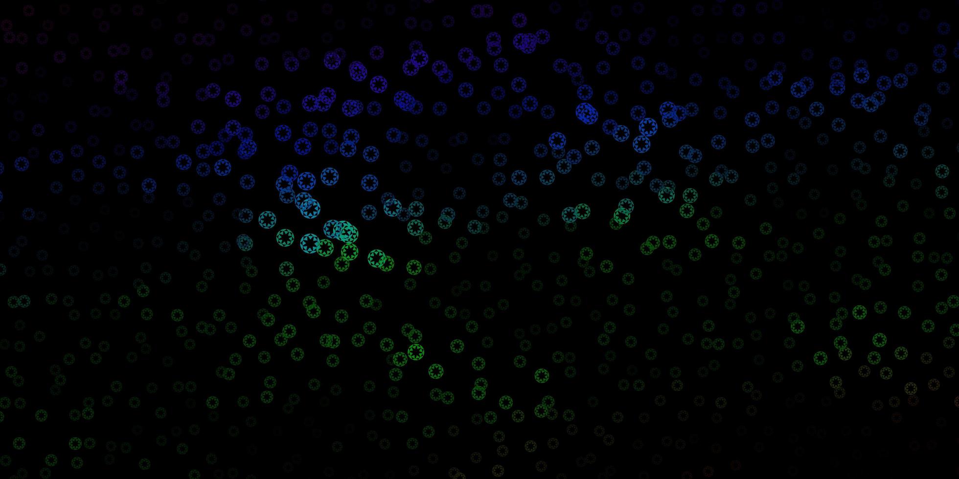 Dark blue, green vector texture with disks