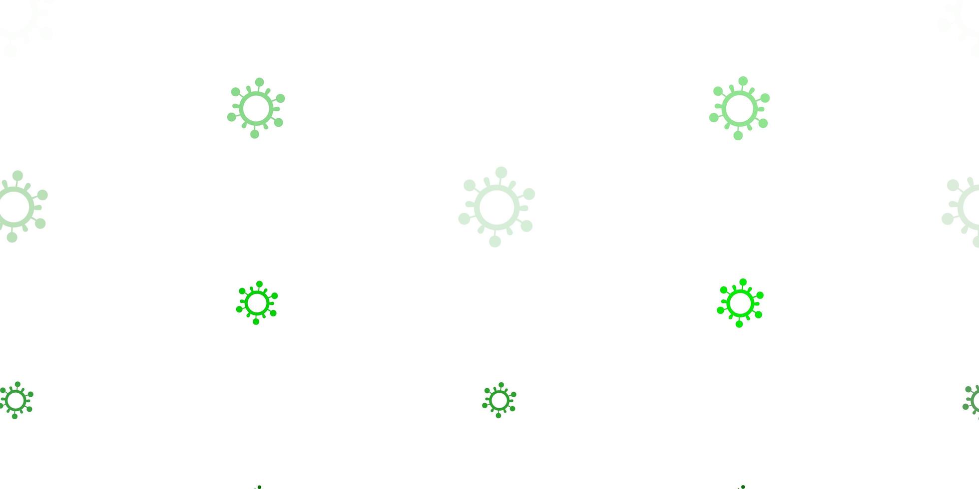 Light Green vector template with flu signs.