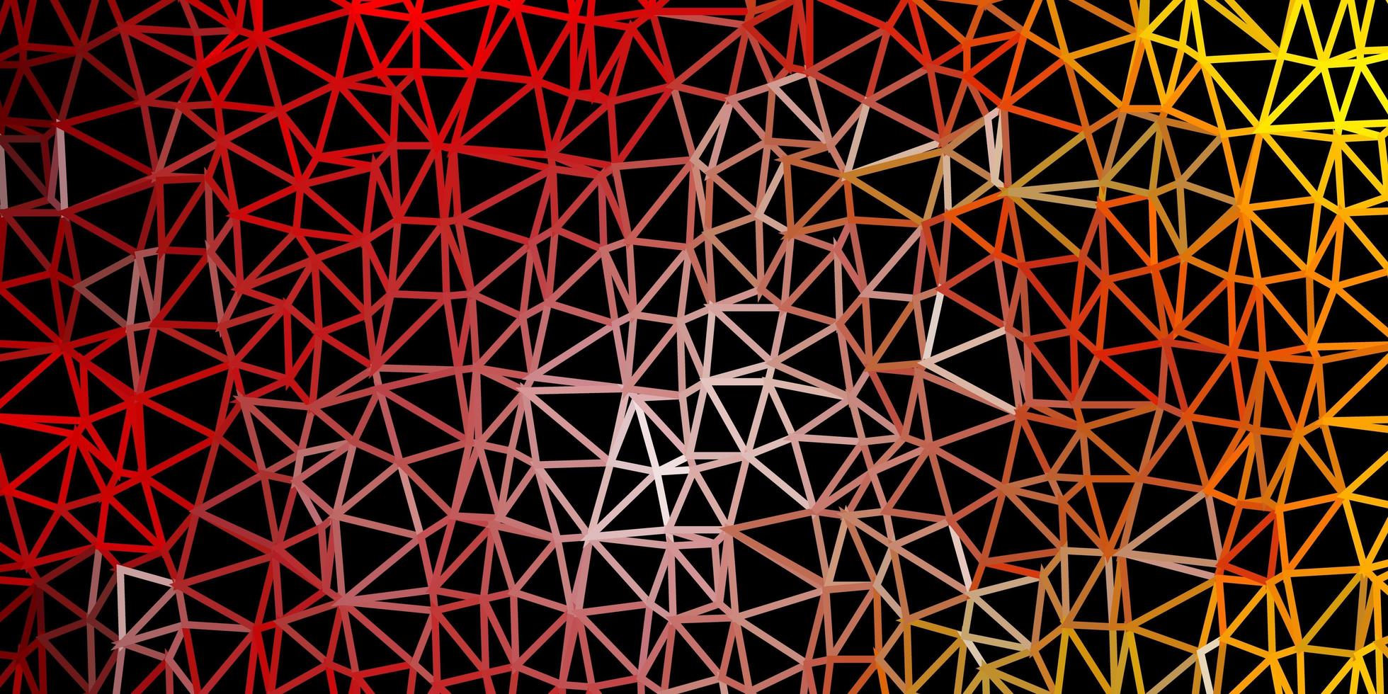 Light red, yellow vector geometric polygonal wallpaper.