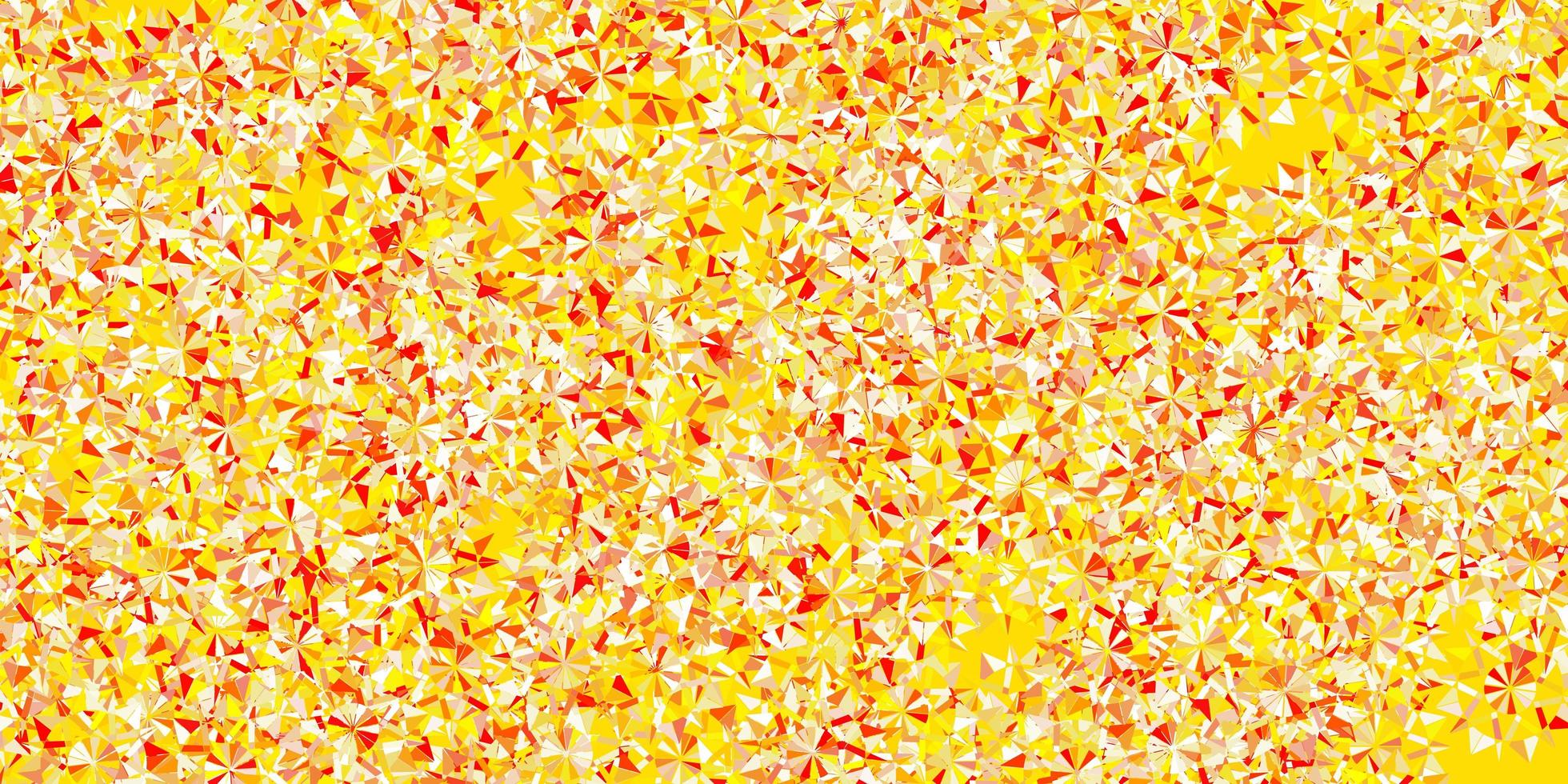 Light orange vector texture with bright snowflakes.