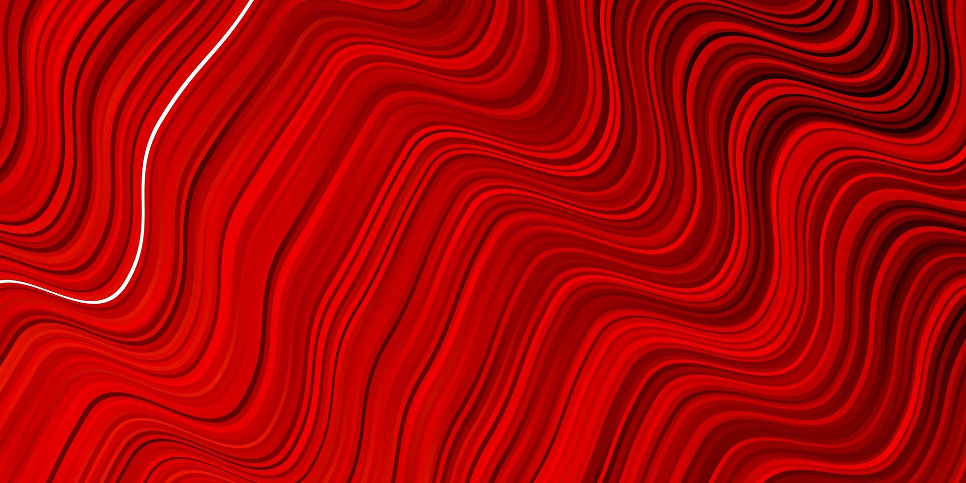 Light Red vector pattern with curves.