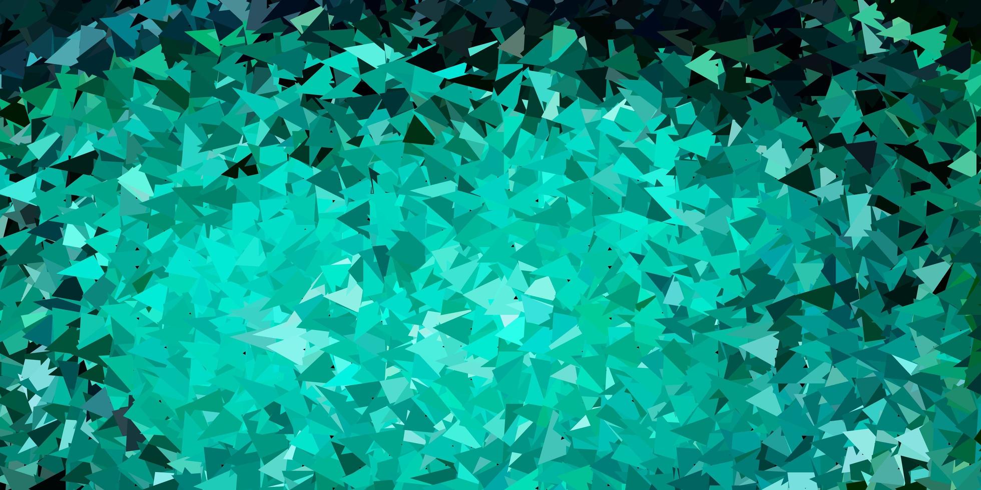 Light blue, green vector polygonal backdrop.