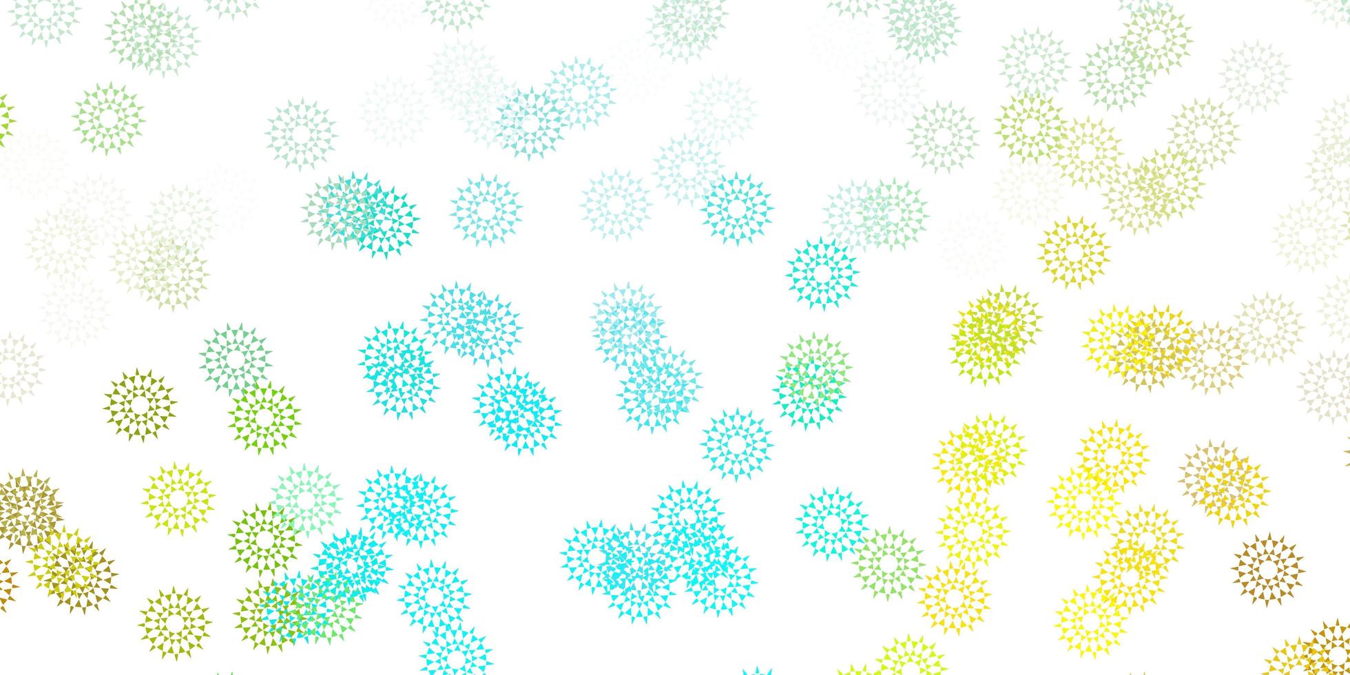 Light blue, yellow vector natural backdrop with flowers.
