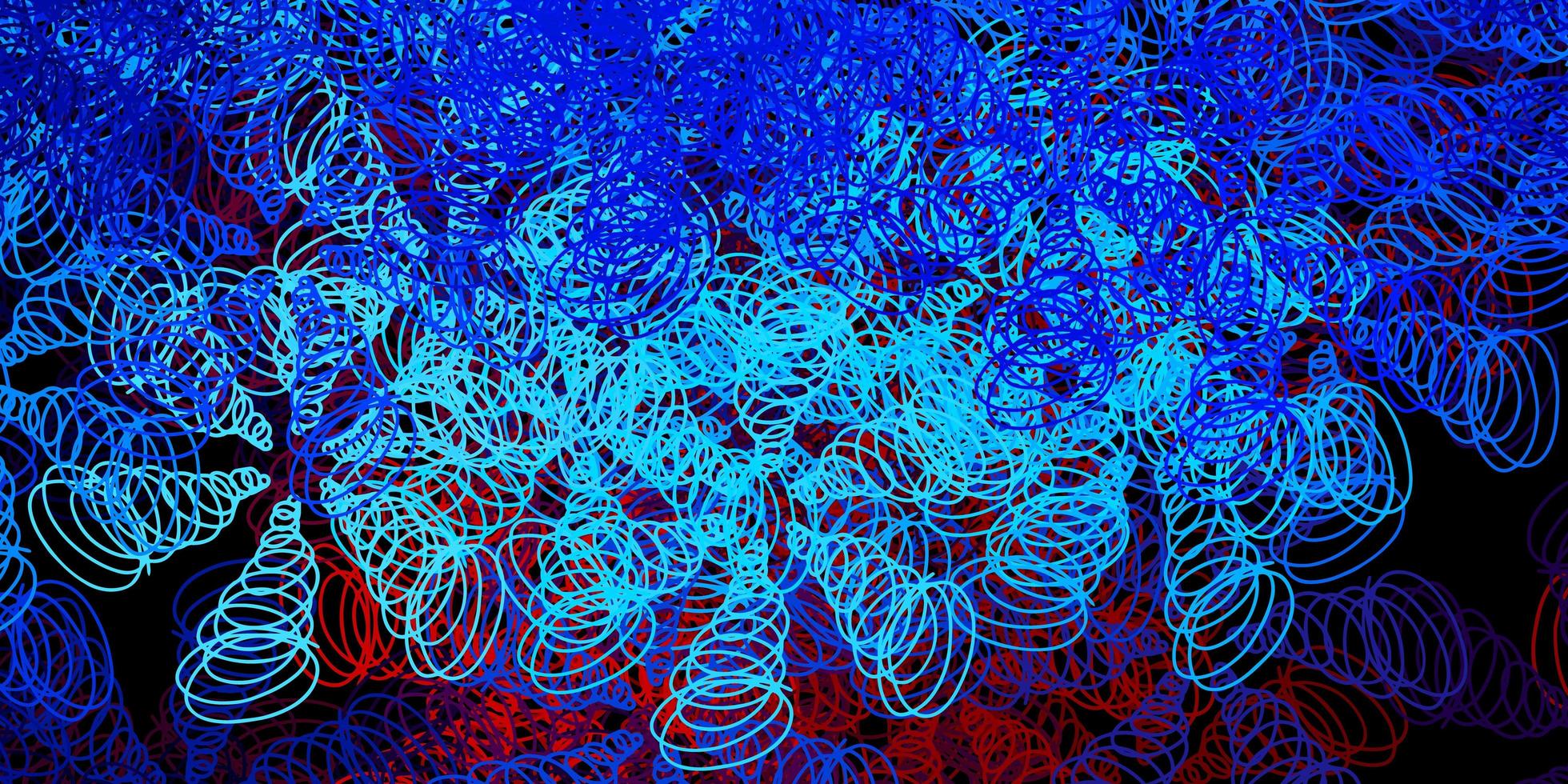 Dark blue, red vector pattern with spheres.