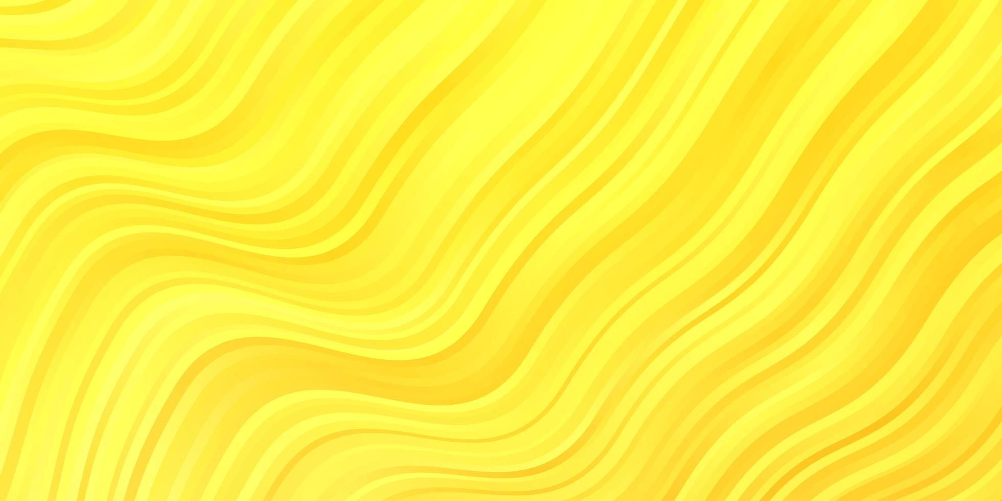 plantilla de vector amarillo claro con líneas.