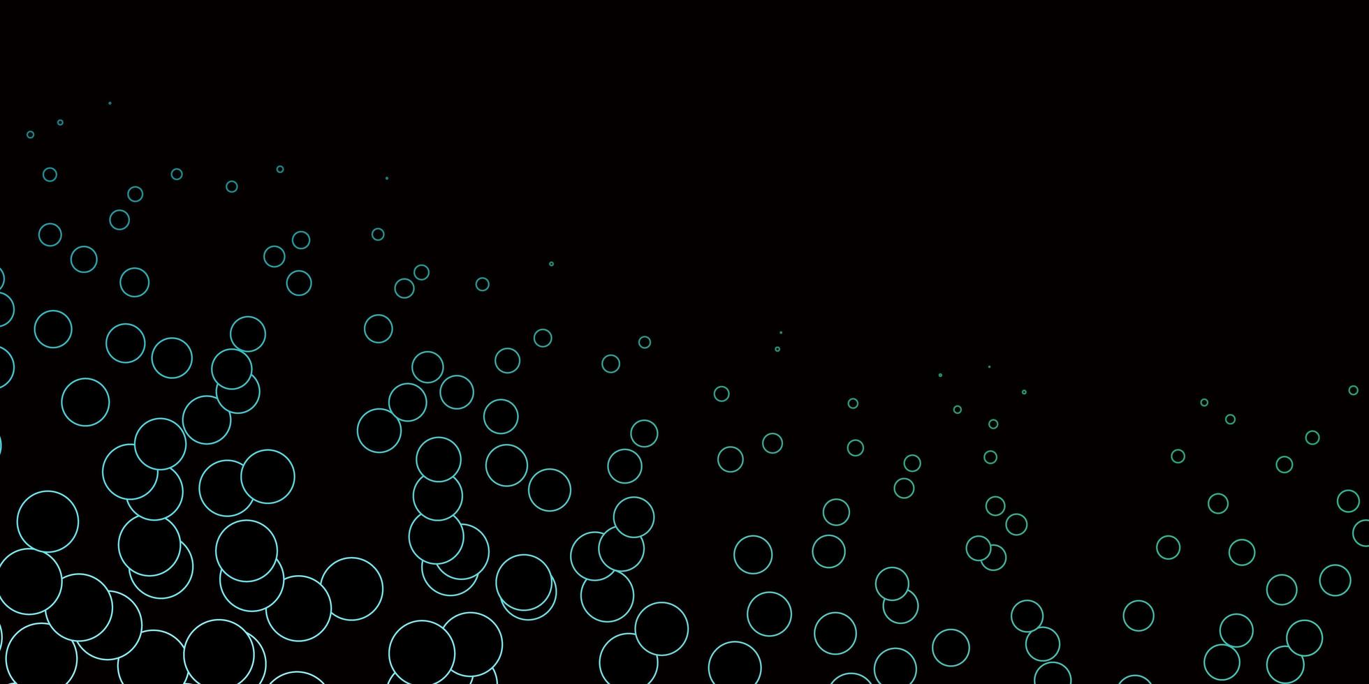 Dark Green vector layout with circle shapes.