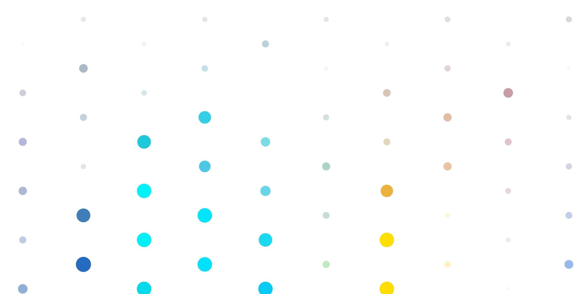 Light blue, yellow vector texture with disks.